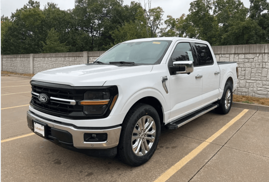 The original white F-150 before visualization